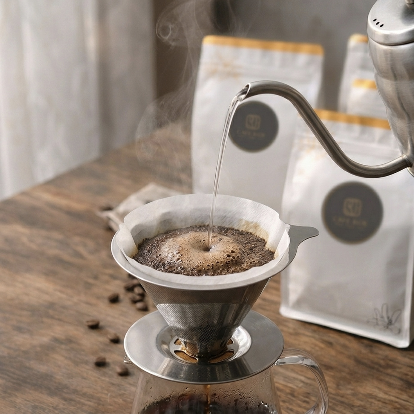 藝術典藏-半磅豆Pour-over coffee